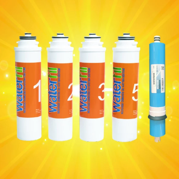 Waterlife Uyumlu Filtre 5 'li Set Waterlife Su Arıtma Filtresi