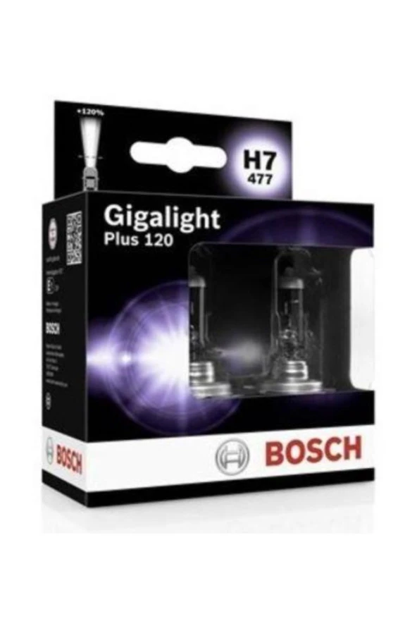 BOSCH Gigalight Plus 120 H7 Ampül 2'li Set