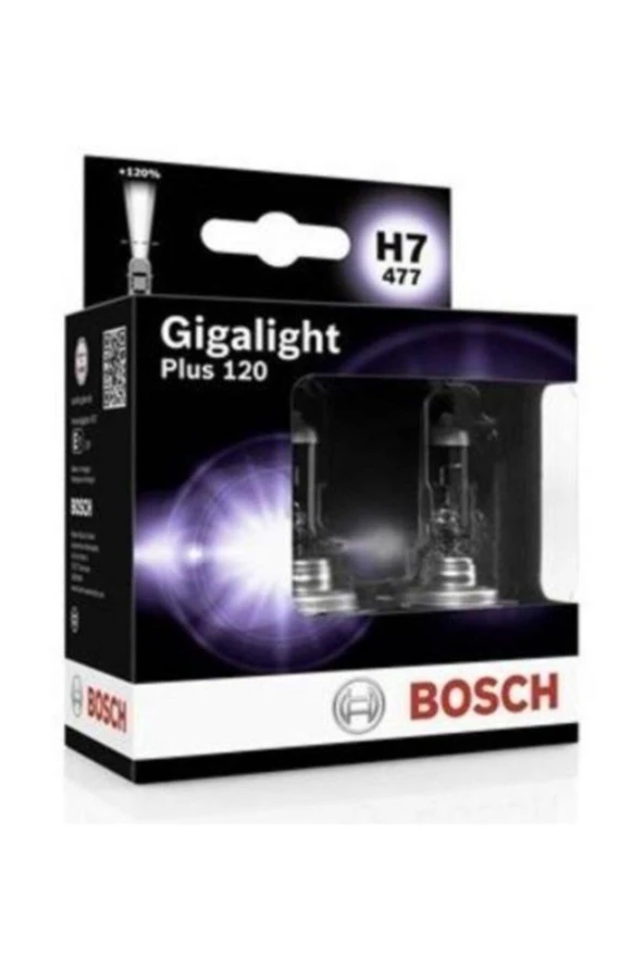 Gigalight Plus 120 H7 Ampül 2'li Set