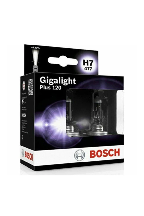 H7 Gigalight Plus +120% 2'li Ampul Set 12v 55w