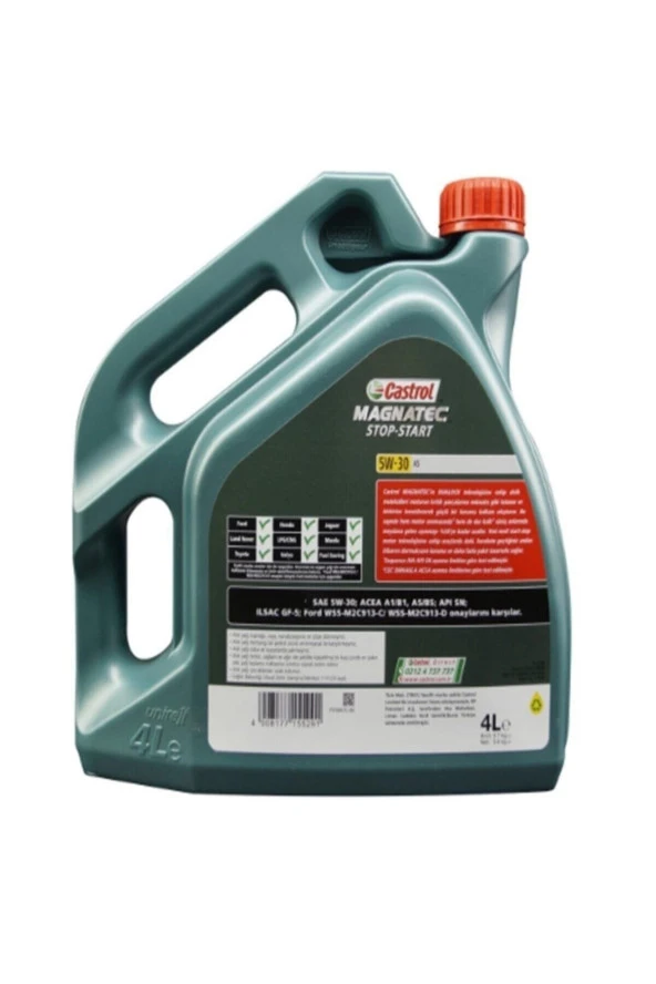 CASTROL 5w30 Tam Sentetık Benzınlı/dızel Motor Yagı 4lt Castrol Magnatec - 2