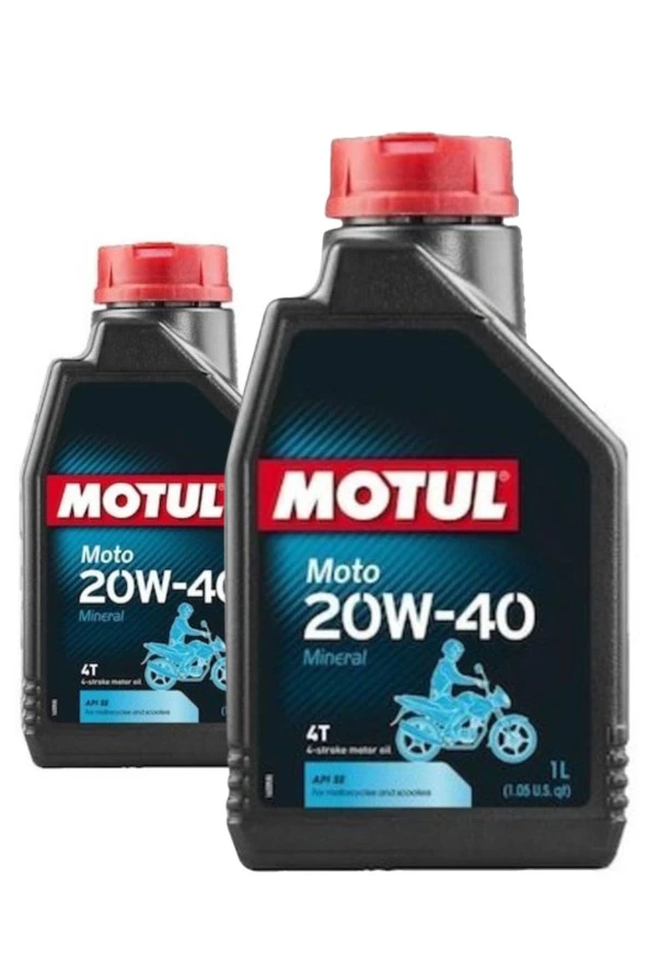 Moto 20w40 1 Litre 2 Adet Mineral Motosiklet Yağı Ürt 2022
