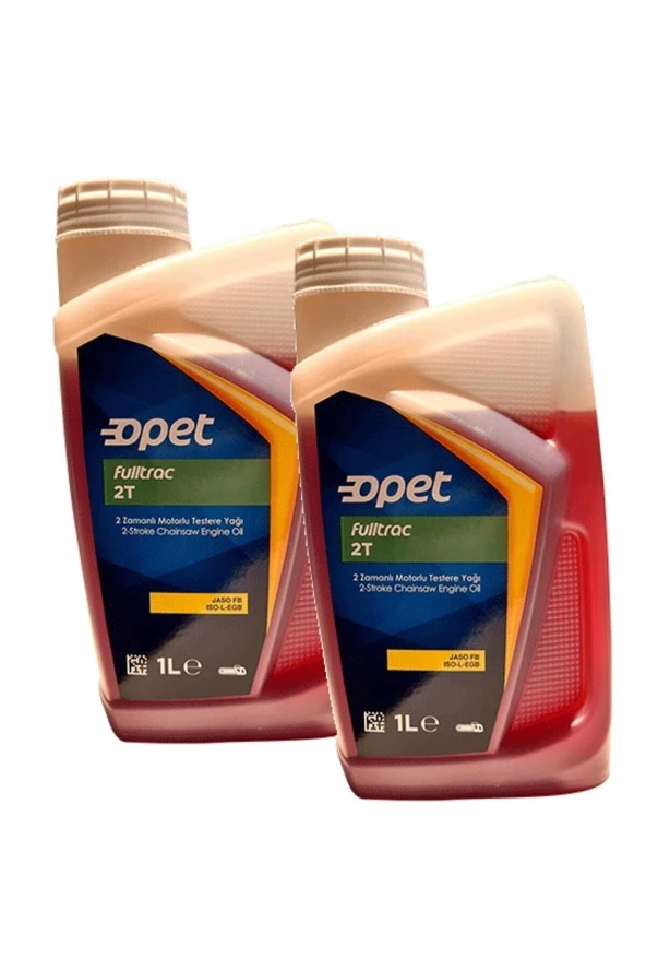 OPET Fulltrac 2t 2 Zamanlı Motorlu Testere Yağı 2 X 1 Litre - 2