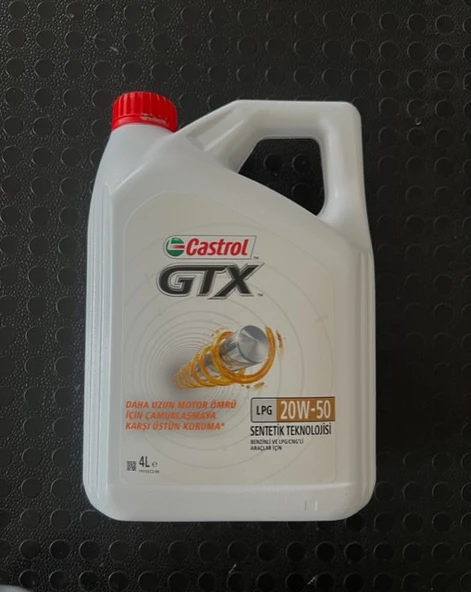 Castrol GTX 20W-50 4 lt Motor Yağı - 2024