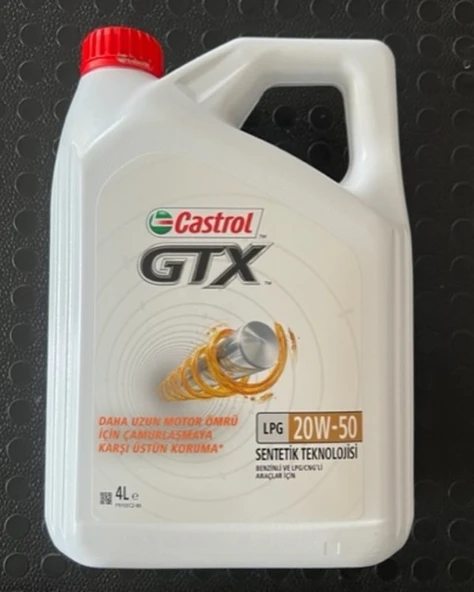 CASTROL Gtx Lpg 20w50 - 4 Lt - Benzinli Lpg Motor Yağı