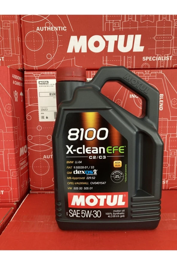 MOTUL 8100 X-clean Efe 4lt