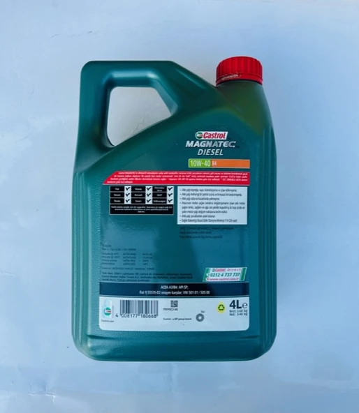 CASTROL Magnatec 10w-40 B4 Motor Yağı 4 L DİESEL - 2
