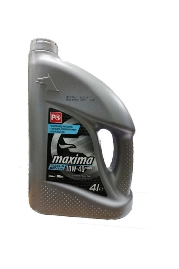 PETROL OFİSİ Maxima Plus 10w-40 4 Litre