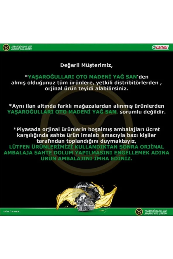 CASTROL 10w40 4l Magnatec Benzinli - Resim 2