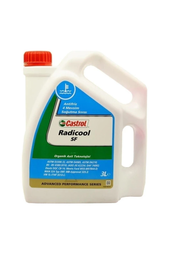 CASTROL Radicool Sf Konsantre Kırmızı Antifriz 3 Lt