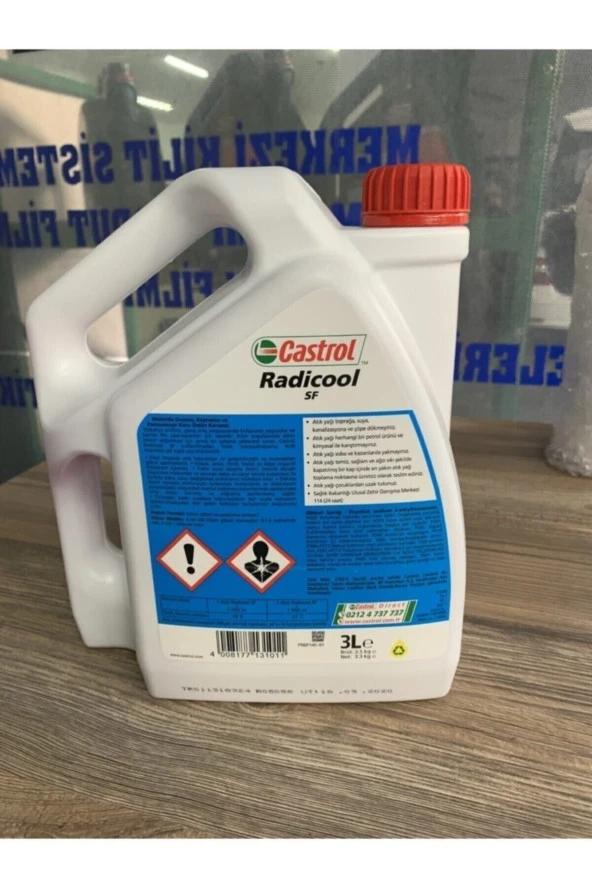 CASTROL Radicool Sf Kırmızı Antifriz 3l 2024 ÜRETİM - 2