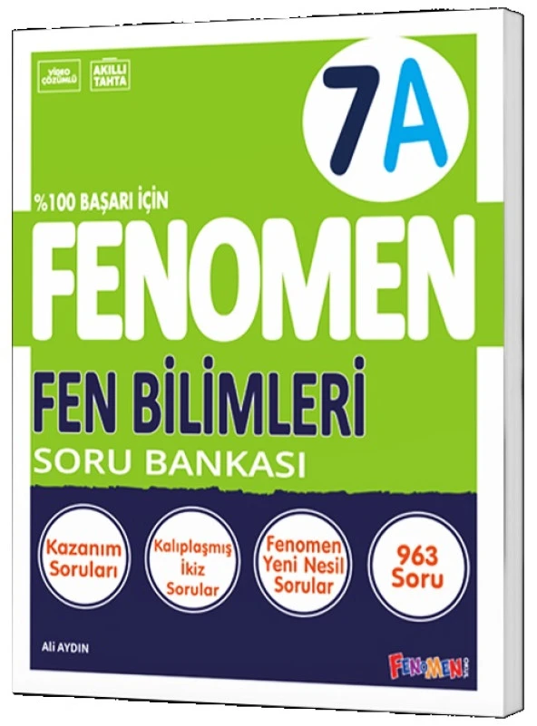 Fenomen Okul 2024 7. Sınıf Fen Bilimleri Soru Bankası A Yeni Nesile Kolay Geçiş