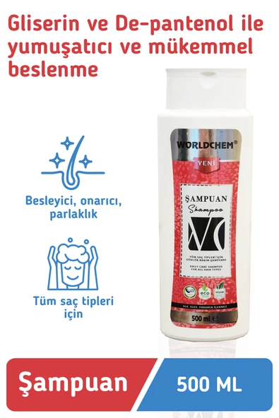 Panthenol & Glycerin İçerikli Şampuan 500ml