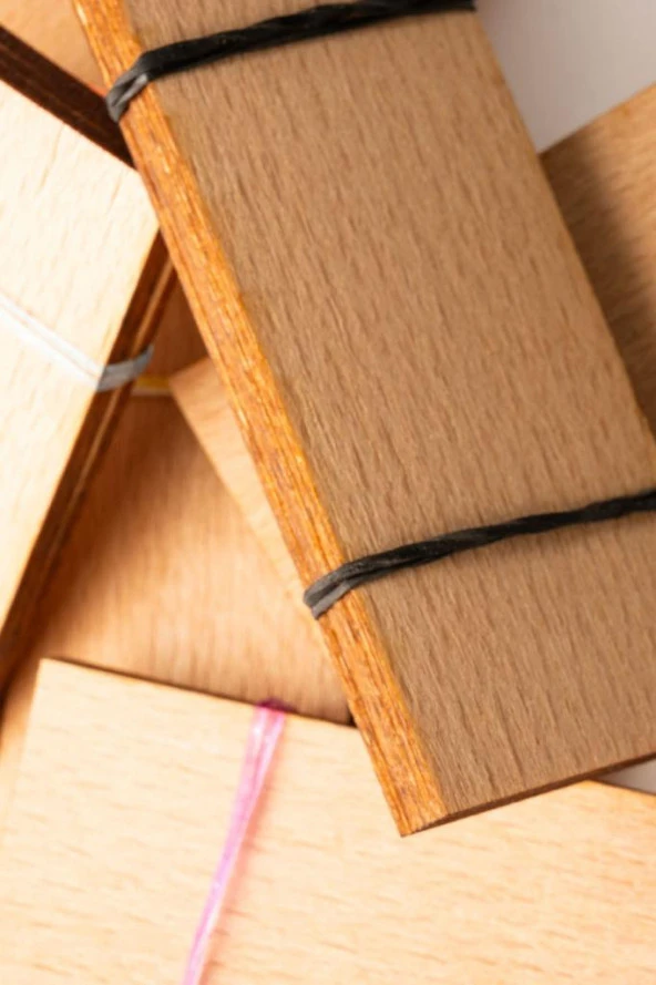 Ahşap Mum Fitili + Yapışkanlı Sehpa - 75 Adet ( 30mm x 100mm x 0,5mm ) - Resim 5