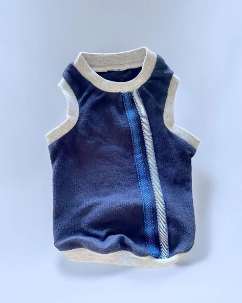 Navy Sports Atlet Kedi Kıyafeti Kedi Elbisesi - 2