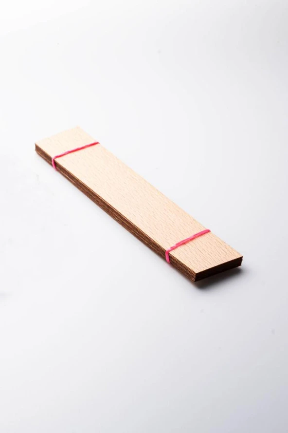 Ahşap Mum Fitili - 20 Adet ( 30mm x 150mm x 0,5mm ) ürün görseli