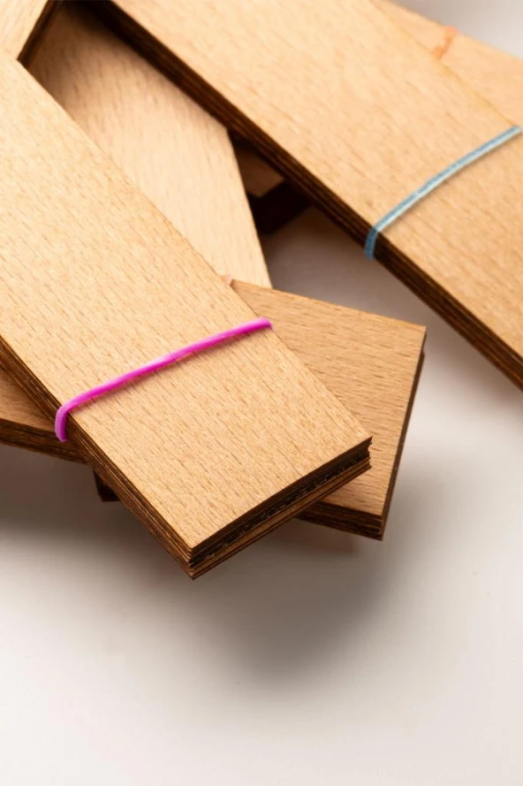 Ahşap Mum Fitili - 20 Adet ( 30mm x 150mm x 0,5mm ) - Resim 5