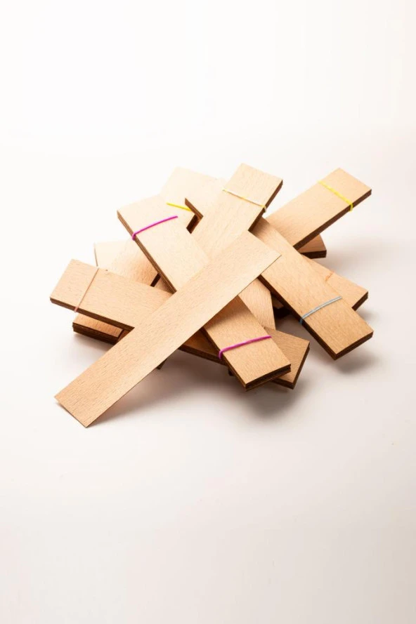 Ahşap Mum Fitili -100 Adet ( 30mm x 150mm x 0,5mm ) - Resim 2