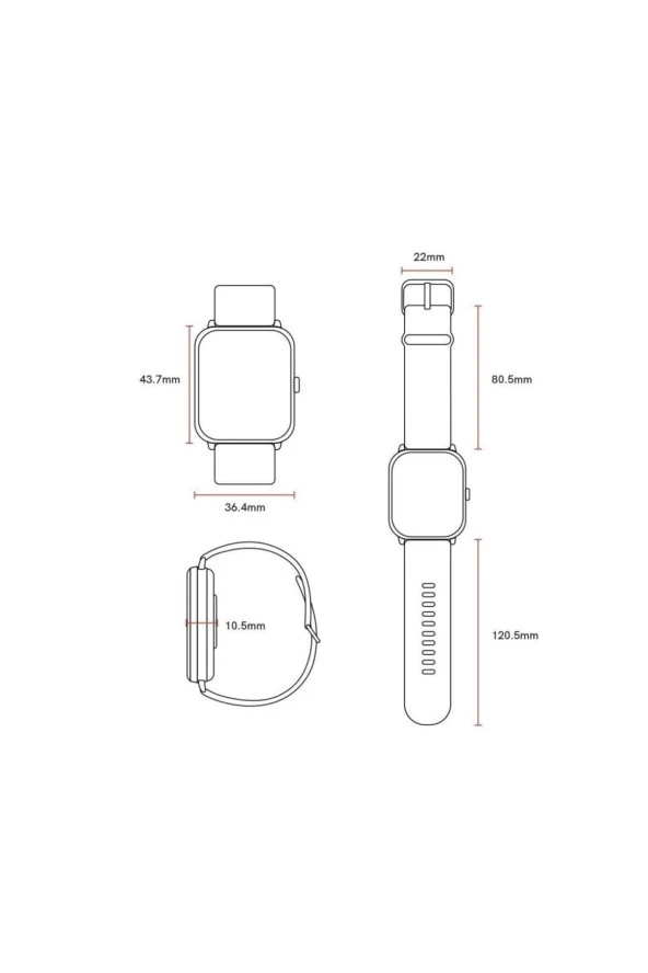 QCY GTC SPORT SMART WATCH DARK GRAY - 5