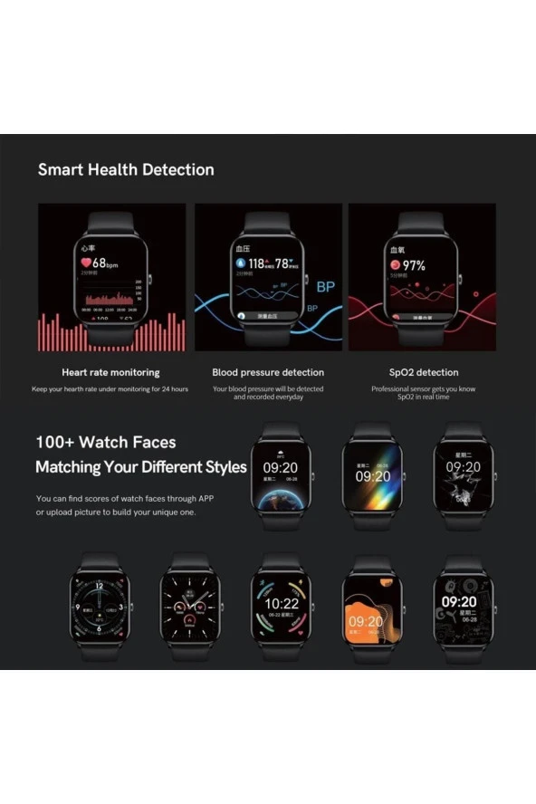 QCY GTC SPORT SMART WATCH DARK GRAY - 6