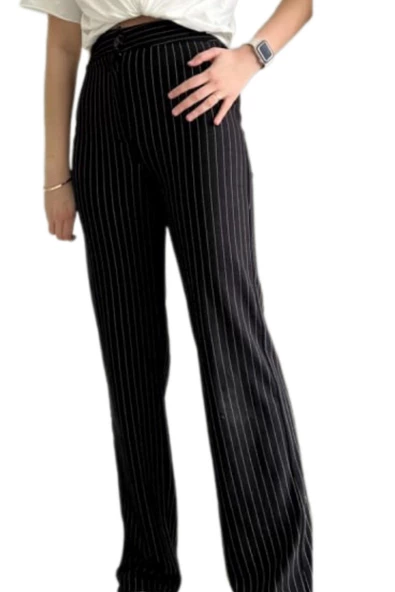 Pucka Kadın Çizgili Pantolon 2132 - Resim 2