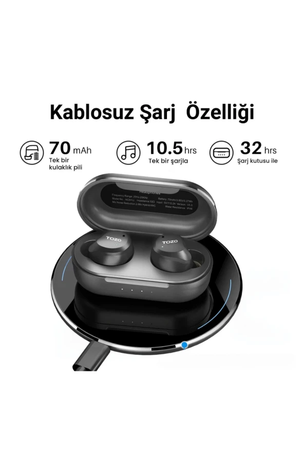 NC99 Pro Aktif Gürültü Engelleyici Özellikli Bluetooth 5.3 Kablosuz TWS Airpods Kulaklık - 2