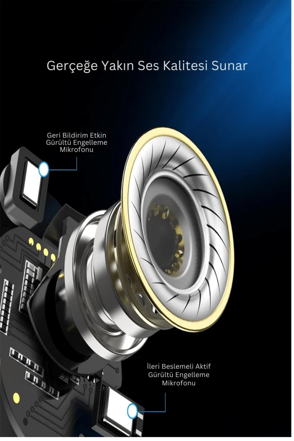 NC99 Pro Aktif Gürültü Engelleyici Özellikli Bluetooth 5.3 Kablosuz TWS Airpods Kulaklık - 4