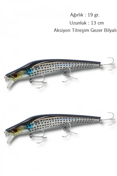 Rapala Lures Suni Yem Yapay Yem Maket Balık JigYem LrfYem2 Adet 19Gr.13cm - Resim 7