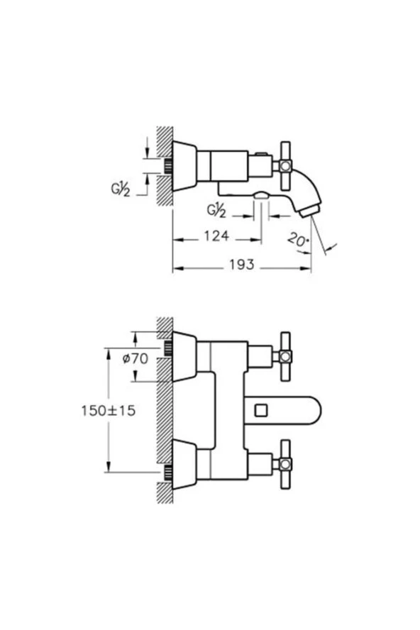 Juno A4086823 Banyo Bataryası, Altın - Resim 2