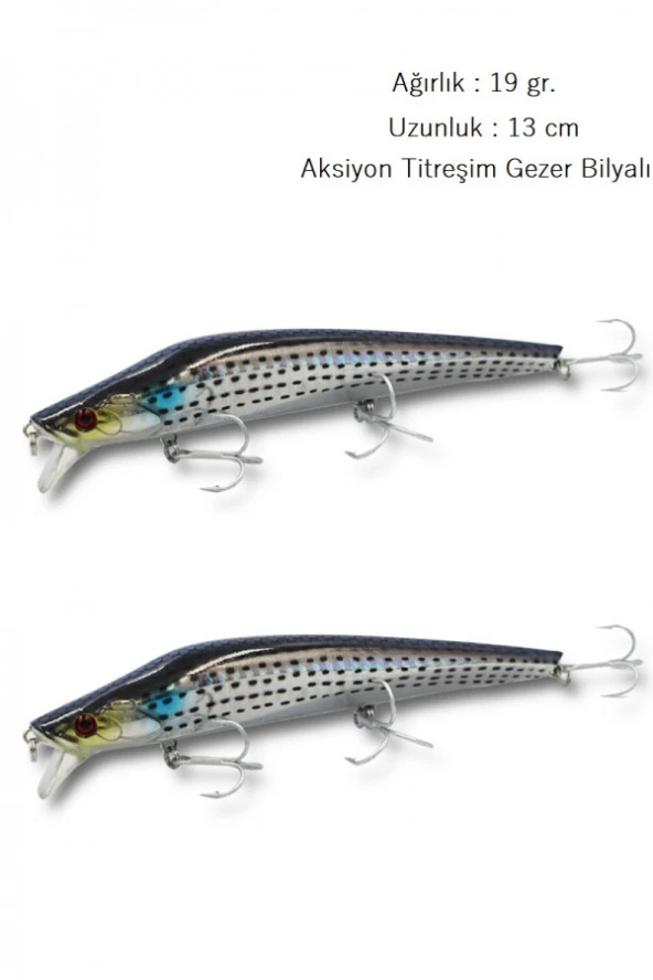 Rapala Lures Suni Yem Yapay Yem Maket Balık JigYem LrfYem2 Adet 19Gr.13cm - Resim 2