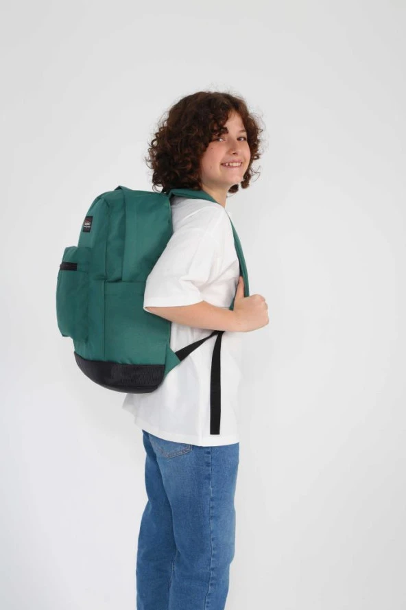 Kaukko Mountain Okul Sırt Çantası Petrol K1635 - Resim 3