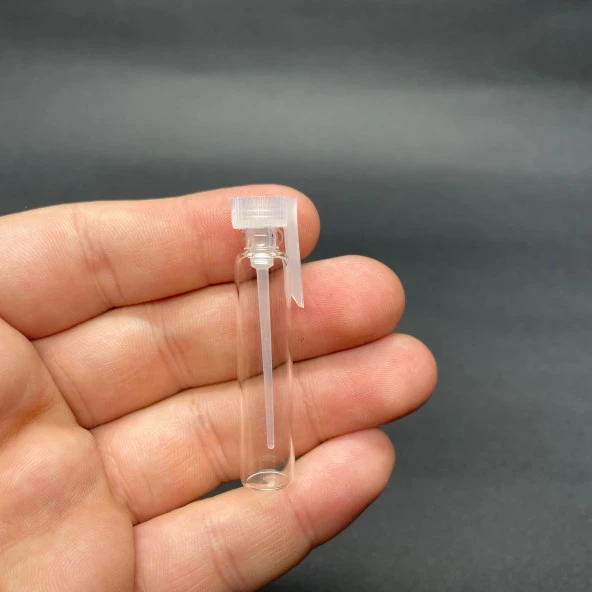 2 ml Çubuklu Şişe Plastik Tıpalı  , 2 cc Koku Esans Şişesi , Gülyağı Şişesi x 20 Adet - Resim 2