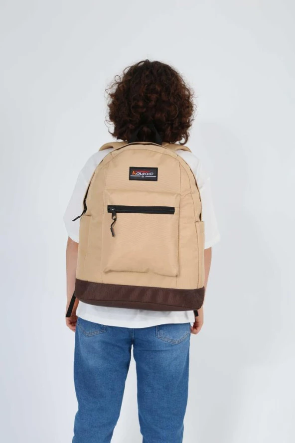 Kaukko Mountain Okul Sırt Çantası Krem K1640 - Resim 2