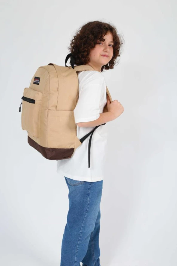 Kaukko Mountain Okul Sırt Çantası Krem K1640 - Resim 3