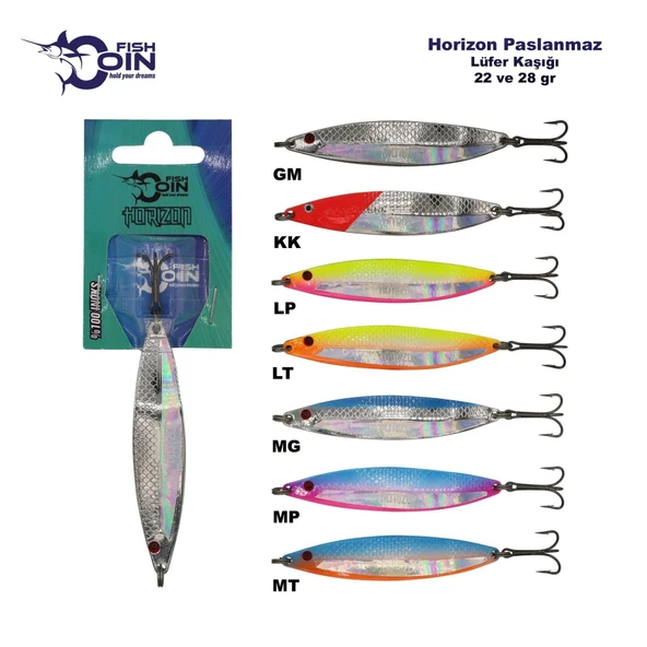 Fishcoin Horizon 22 Gr Paslanmaz Lüfer Kaşığı