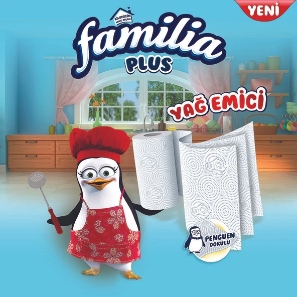 Familia Plus Yağ Emici Kağıt Havlu 24 Rulo (6 Rulo x 4 Paket) - 4