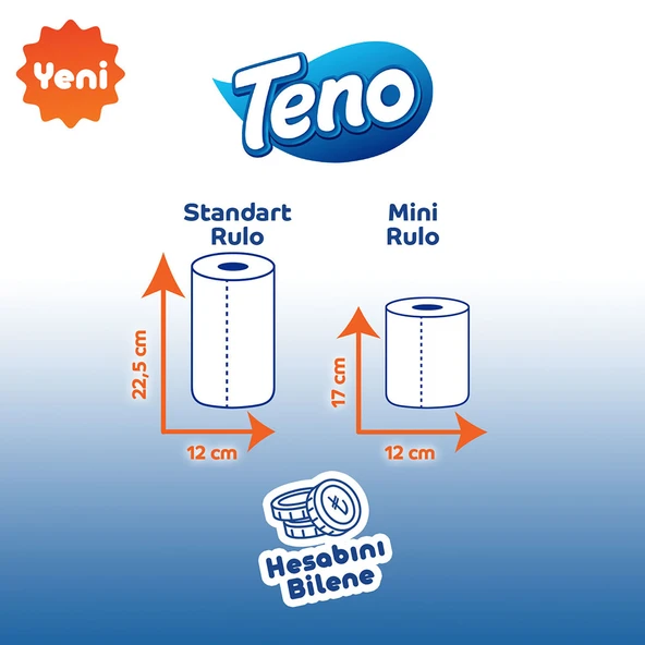 Teno Mini Kağıt Havlu 24 Rulo (3 Rulo x 8 Paket) - 6
