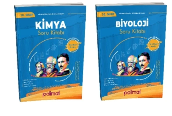 POLİMAT YAYINLARI 10.SINIF SAYISAL SET KİMYA + BİYOLOJİ SORU KİTABI (2 KİTAP)