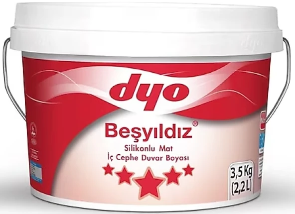 DYO BEŞYILDIZ SİLİKONLU BEYAZ İÇ 3,5 KG