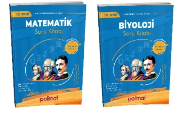 POLİMAT YAYINLARI 10.SINIF SAYISAL SET MATEMATİK + BİYOLOJİ SORU KİTABI (2 KİTAP)