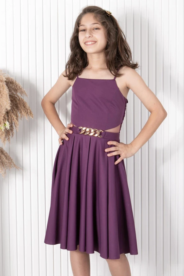 Zincir Kemerli Abiye MDV318 - Resim 6