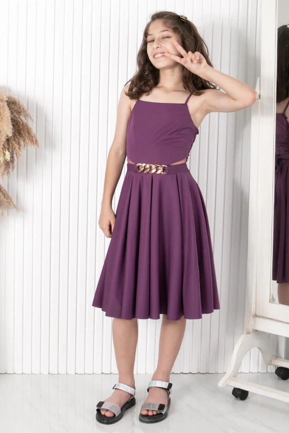 Zincir Kemerli Abiye MDV318 - Resim 8