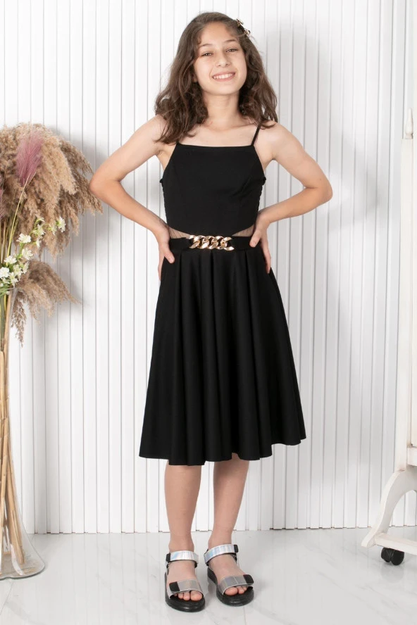 Zincir Kemerli Abiye MDV318 - Resim 10