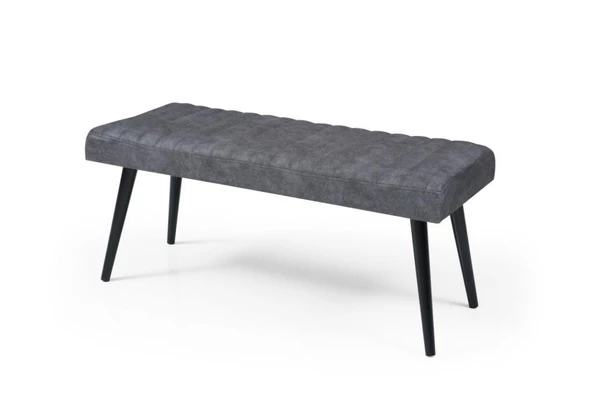 Mutfak Bank Bench Oturma Markiz 95cm Gri/Antrasit Kumaş