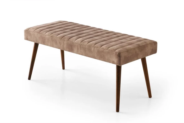 Mutfak Bank Bench Oturma Markiz 95cm Kahve Kumaş - 7