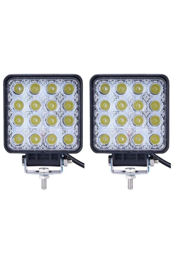12 Adet 16 Ledli Off Road Sis Farı Çalışma Lambası 12 Volt - 3