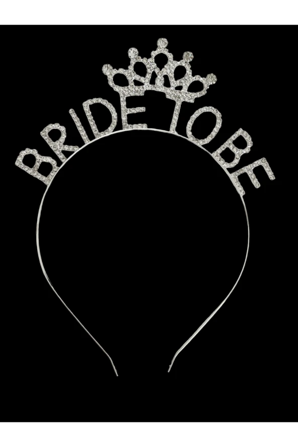 Bride To Be Metal Kristal Taşlı Taç Bekarlığa Veda Nedime Tacı - 2