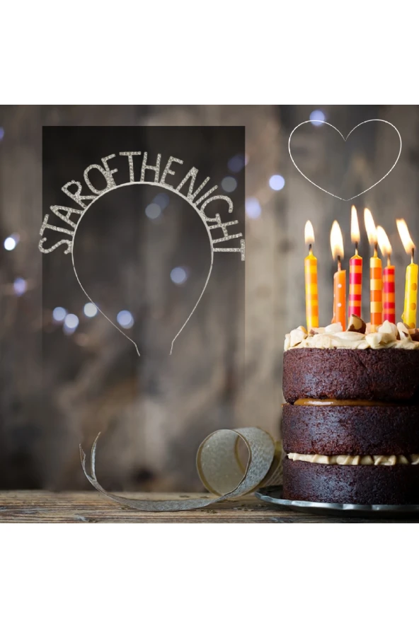 Star Of The Night Metal Kristal Taşlı Taç Gecenin Yıldızı Tacı - 2