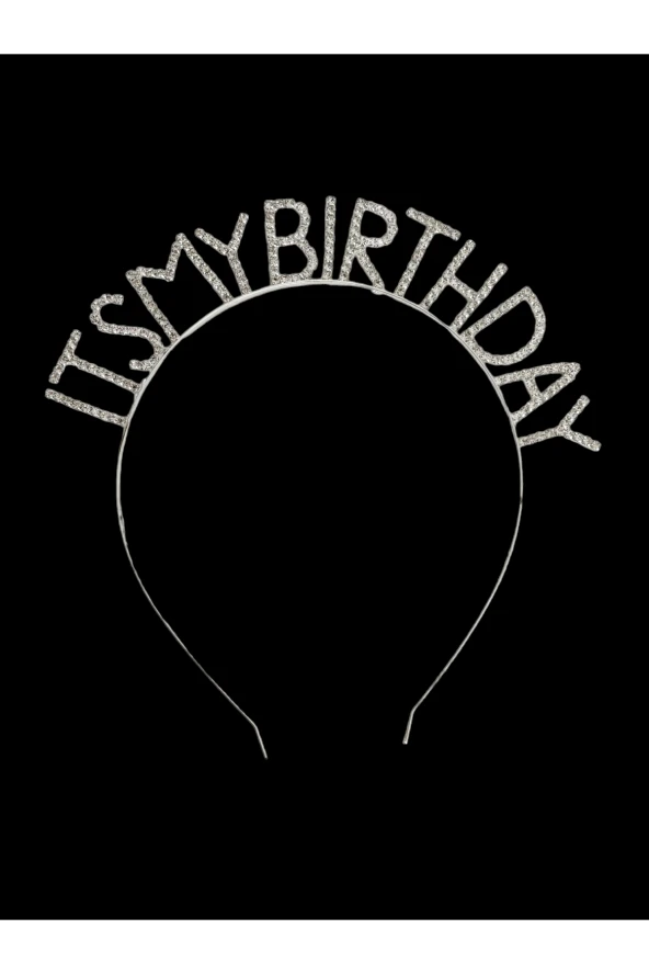 Doğum Günü It's My Birthday Metal Kristal Taşlı Taç - 2
