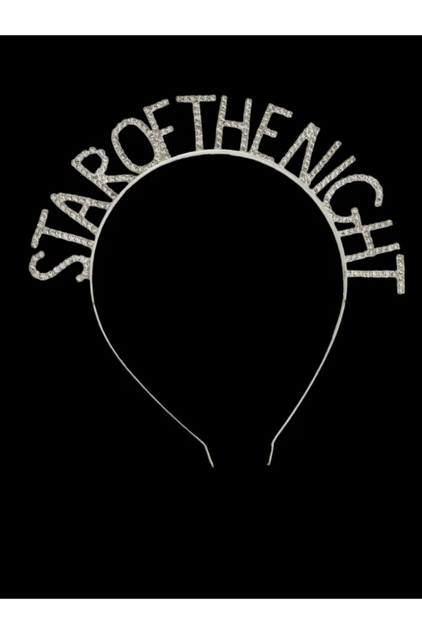 Star Of The Night Metal Kristal Taşlı Taç Gecenin Yıldızı Tacı - 3